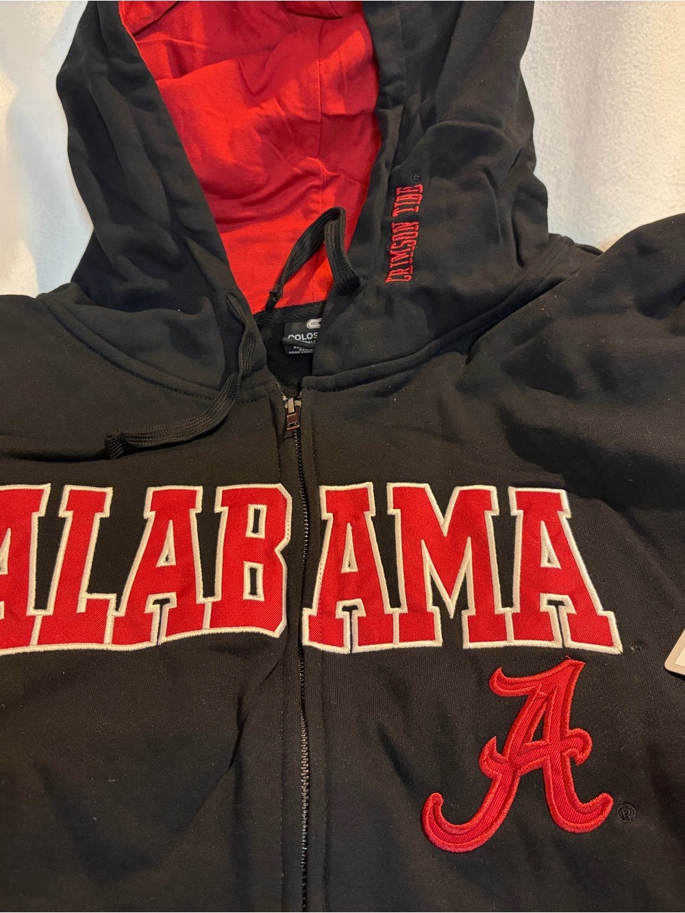 Colosseum Alabama Crimson Tide Zip Hoodie Men’s XXL